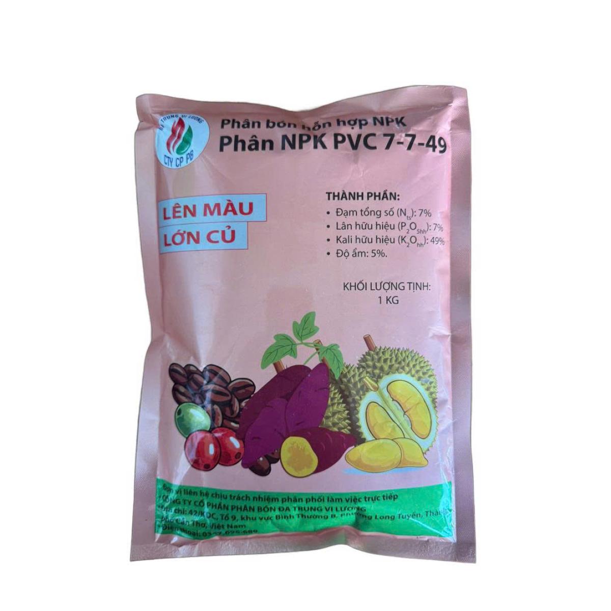 Phân NPK PVC 7-7-49
